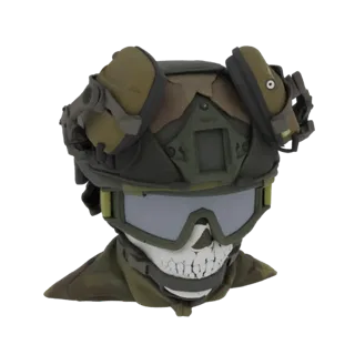 Tactical Ghost Skull Helmet with Goggles
