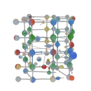 Crystal Style Lattice 3D Asset for Engineering Sim