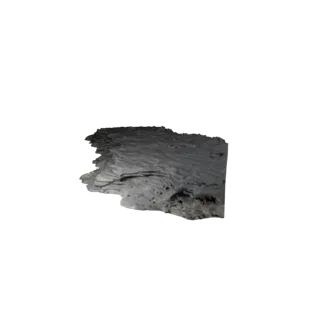 High Poly Wet Cave Floor Section 3D for VFX Close-Ups