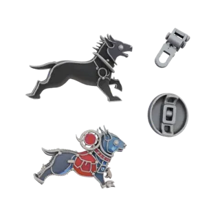 Animal Motif Brooch 3D Render Asset for Studio Use