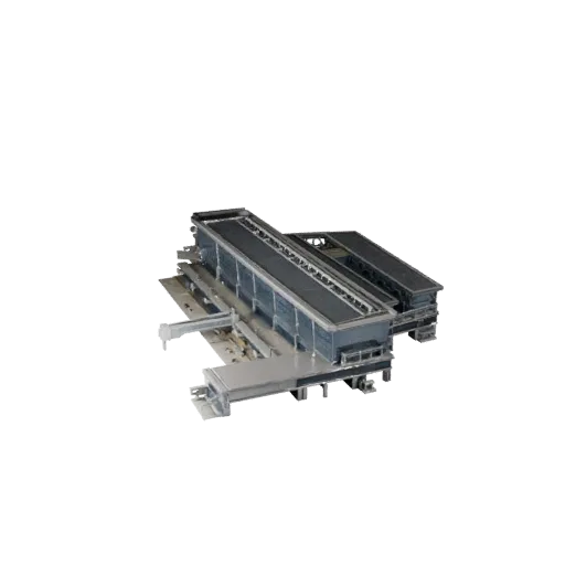 Modelo 3D de terminal de aeropuerto de alto poligonaje, vista de renderizado arquitectónico de primer plano, que muestra mate