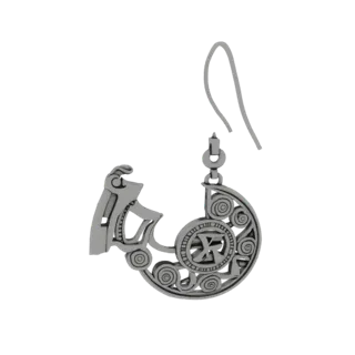 Elegant Spiral Earrings with Ornate Design