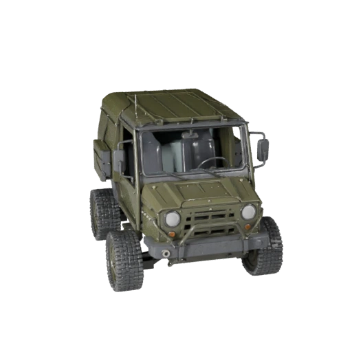 Jeep Militaire 3D Modèle pour Unity - Asset de Jeu Low Poly