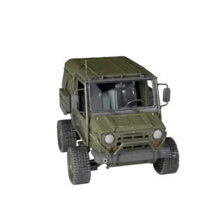 Jeep Militare 3D Model per Unity - Asset di Gioco Low Poly