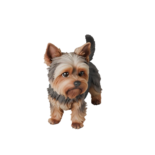 Cane Yorkshire Terrier Modello 3D per Blender - Asset PBR con Texture