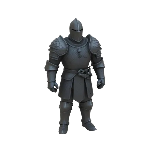 Medieval Warrior Miniature STL