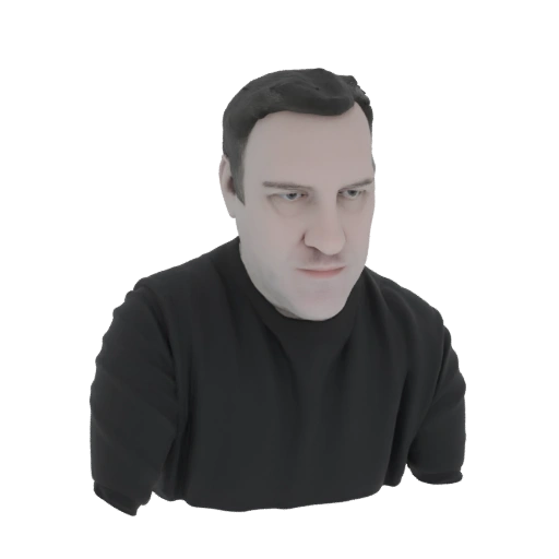 Man in Black T-Shirt 3D Model