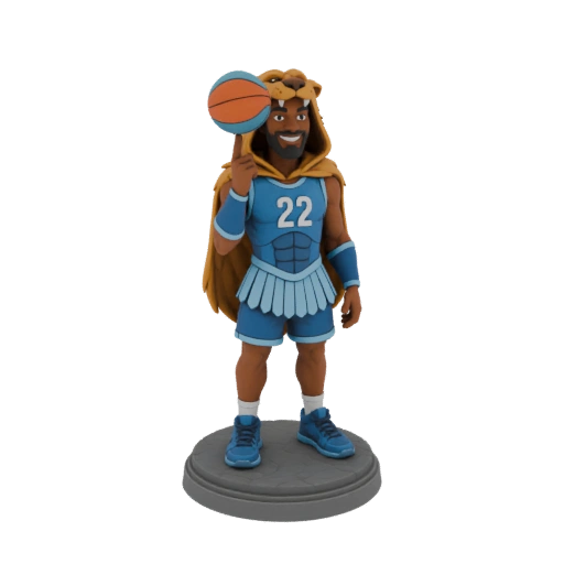 Lion King Basketball Player 3D Model
