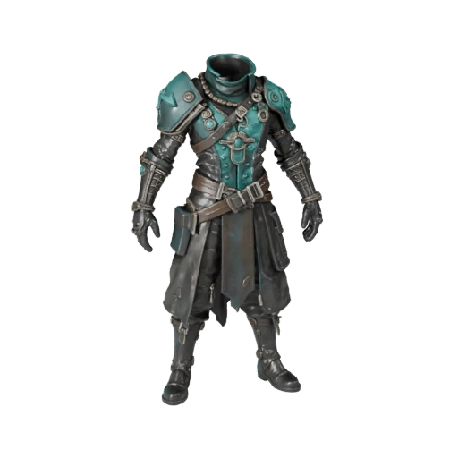 Modelo de Personaje Druida Cyberpunk - Articulado