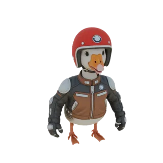 Biker Gans 3D Modell