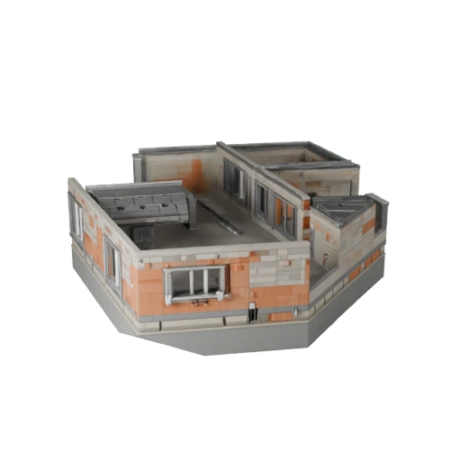Kit de Telhado Modular Imprimível STL Modelo 3D - Asset de Escala