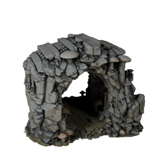 Mushroom Cave Grotto Unreal 3D Asset for Realtime Builds
