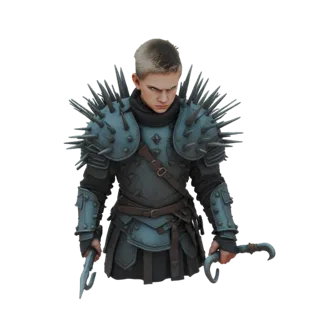 Spiked Warrior Knight 3D Model