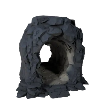 Stylized Cave Chamber Module 3D for Realtime Builds
