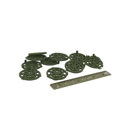 Green Circular Spacers (Pack of 10)