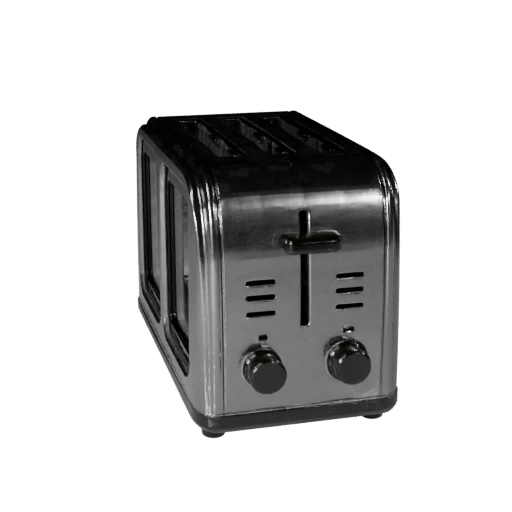 Stainless Toaster 3D Asset for Layered Studio Sets