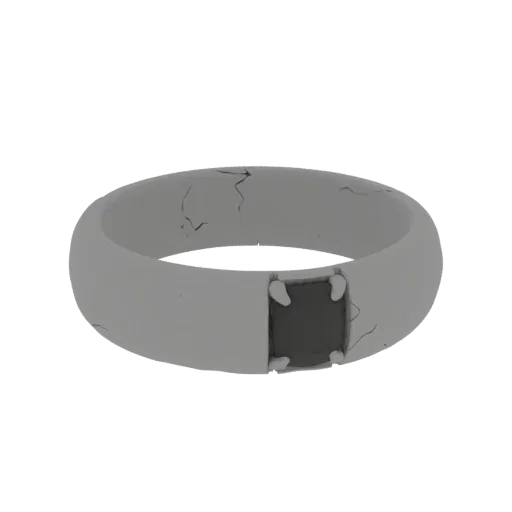 Diamond Halo Wedding Band 3D model, isometric collectible display render, diamond setting.