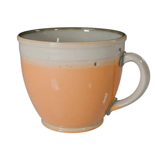 Sparkling Tea Mug Realistic 3D model, three-quarter studio render, showing glass, container shape.