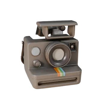 Vintage Instant Camera 3D Asset for Cinema Studios