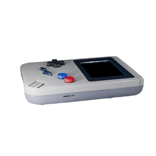 Retro Handheld Console 3D Web Asset for Online Use