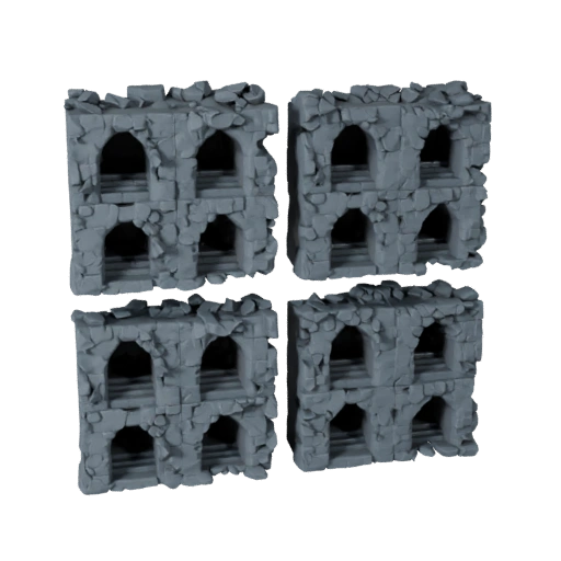 Cavern Stairs Module Modular 3D Kit for Level Building