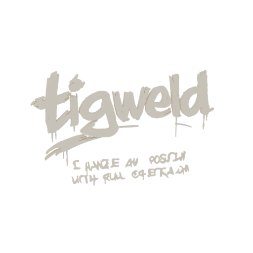 Tigweld Graffiti Logo 3D Model