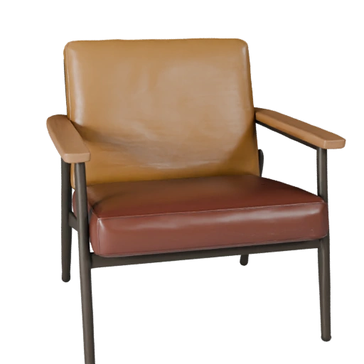 Scandinavian Lounge Chair Unreal Engine 3D Asset for Games