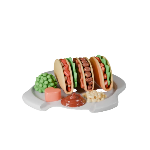 Printable Homestyle Taco Platter STL 3D Print Asset