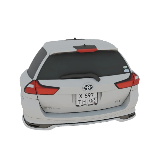 Weißer Toyota Corolla Touring Sports 3D-Modell
