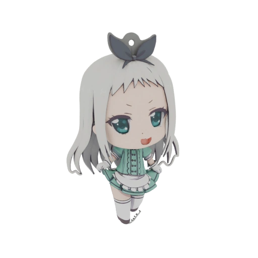 Chibi Maid Anime Character 3D Model