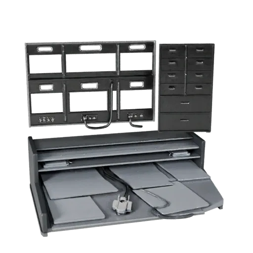 Startup File Tray High Poly 3D model, close-up studio render, showing plastic, desk-scale silhouettes.