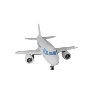 Low Poly Cargo Plane 3D Model for Unity & Unreal Games