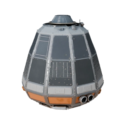 Modello 3D Capsula dell'equipaggio per Unity - Asset di gioco low poly