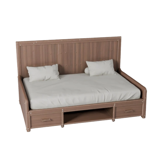 Storage Daybed 3D Layered Kit Asset for Studio Use