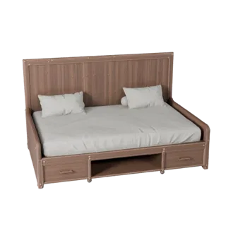 Storage Daybed 3D Layered Kit Asset for Studio Use