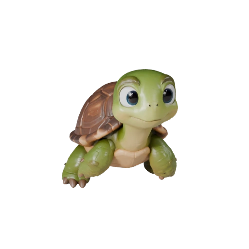 Modello 3D Tartaruga Cartone Animato - Asset Stilizzato per Animazione | PBR