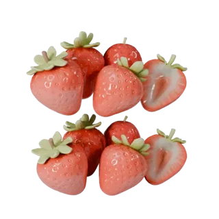 Market Strawberry Basket 3D Asset for Online Stores