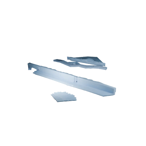 Frozen River Crossing Modular 3D Kit for Level Building
