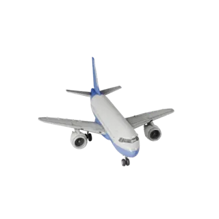 Boeing Inspired Airliner 3D Model - Game Ready PBR