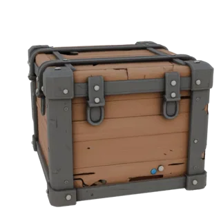 Weathered Supply Box 3D Print Asset for Studio Use