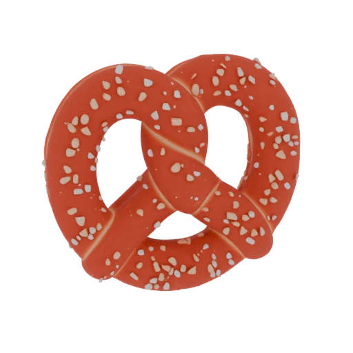 Orange Pretzel 3D Model