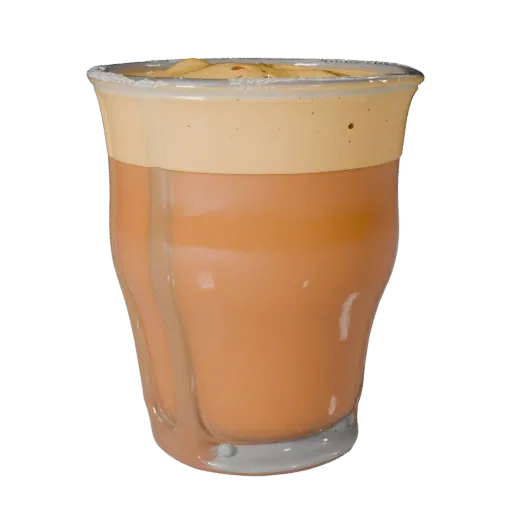 Cafe Coffee Cup 3D model, three-quarter front view, Unity viewport, showing glass, container shape.