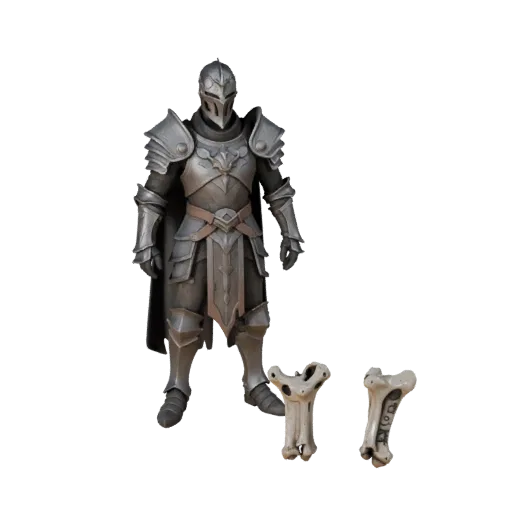 Realistic Arcane Knight Character Model - Rigged