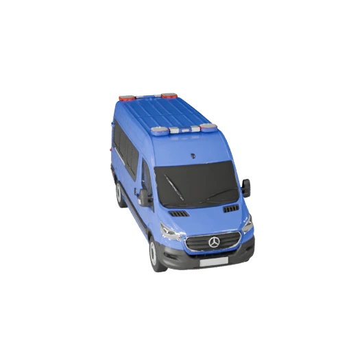 Modèle 3D d'ambulance pour Unreal Engine - Asset prêt pour le jeu