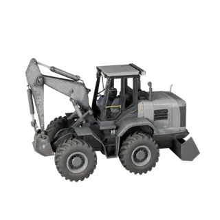Wheel Loader 3D Model for Unreal Engine - Game Ready