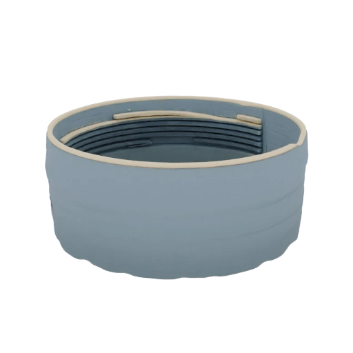 Ribbed Cylindrical Container