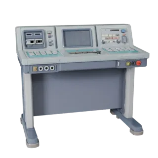Stylized Prototype Lab Console 3D Casual Game Asset