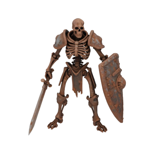 Miniatura STL de Guerreiro Esqueleto de Fantasia - Enxame