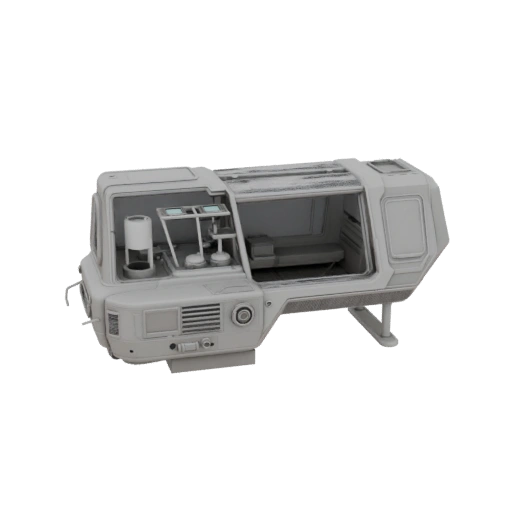 Printable Futuristic Containment Pod 3D Print Asset
