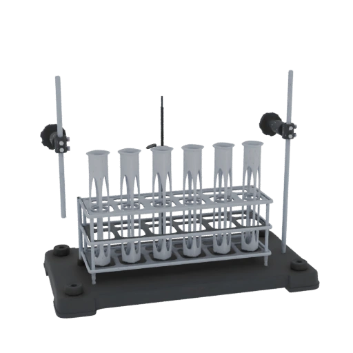 Research Test Tube Rack 3D Asset for Home Printers